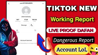 kisi ka tiktok account banned kaise kare how to report tiktok account permanently delete [upl. by Follmer]