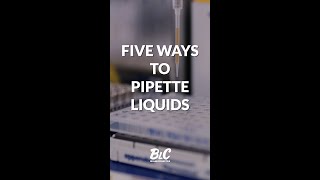 5 ways to pipette liquids shorts [upl. by Lytsirk]