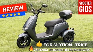 ⭐⭐⭐⭐⭐REVIEW For Motion TRICE 🧑‍🤝‍🧑2pers scooter scootmobiel ✔️2532kmu zonder rijbewijs of helm [upl. by Nojad]