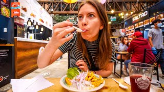 Epic PERUVIAN FOOD Tour in Lima Eating at 3 Food Markets in MIRAFLORES 🇵🇪🥘 [upl. by Nivlak795]