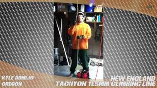 New England Tachyon Climbing Line  TreeStuffcom Customer Kyle Armijos Review In The Field [upl. by Bekaj]