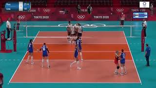 USA vs ROC Russia  JJOO Tokyo  Voleibol Femenino 2021 [upl. by Damalis682]