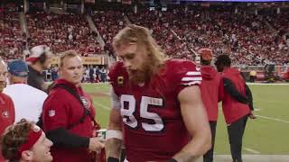 George Kittle Micd up National tight end day [upl. by Dorraj]