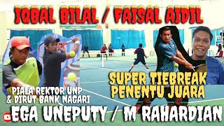 Final Seru Ganda Putra IQBAL BILALFAISAL AIDIL vs EGA UNEPUTYM RAHARDIAN 🎾 PIALA REKTOR UNP [upl. by Ebert]