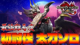 地獄難易度！メル・ゼナ戦 太刀 ソロ 初討伐 体験版【モンハンサンブレイク】『モンスターハンターライズ：サンブレイク』 [upl. by Nylakcaj]