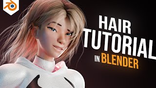 Blender Hair Tutorial  Make Hair In Blender 3d [upl. by Coretta421]