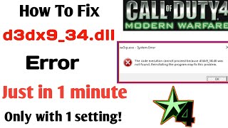 How to fix d3dx934dll missing error  d3dx934dll is missing [upl. by Gabel]