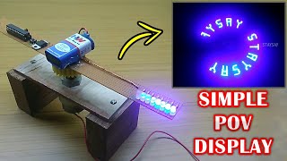 POV Display  How to make Spinning Display  Sdev Electronics [upl. by Hogg422]