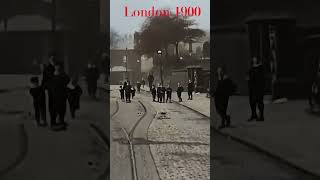 Look London 1900  Victorian times colorized and upscaled [upl. by Ymereg]