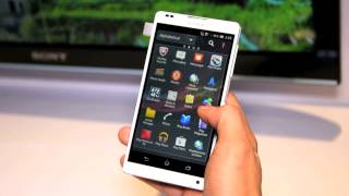 Sony revela nuevo Xperia Z y pantallas 4K en el CES 2013 [upl. by Thgiled]