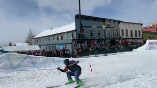 Skijoring Leadville Colorado 2022 [upl. by Einittirb687]