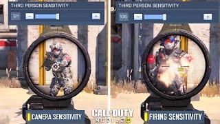 Top Best Camera Sensitivity and Firing Sensitivity Settings Fully Explained In CODM BR  CODM [upl. by Anialad]