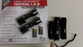 Review Of Costco Tactical Flashlight Techlite Lumen MasterMOV [upl. by Anot555]