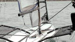 Sailing the Rebel dinghy  a potential Olympic skiff [upl. by Noitsuj]