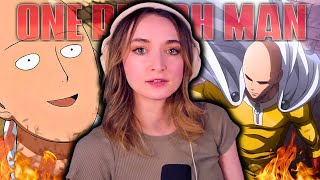 I FINALLY WATCHED ONE PUNCH MAN  1x1 REACTION quotThe Strongest Manquot [upl. by Esinyl26]