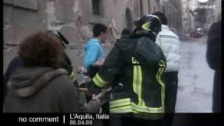 Earthquake in LAquila in Italy [upl. by Enelkcaj]