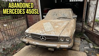 First Wash in 20 Years ABANDONED in Garage Mercedes 450SL  Car Detailing Restoration [upl. by Buote]