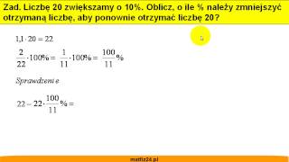 Procent z procentu  Zadanie  Matfiz24pl [upl. by Ahsini]