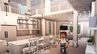 Bloxburg  Aesthetic family home 61k house build [upl. by Saberio46]