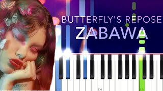 Butterflys Repose by Zabawa Piano Tutorial [upl. by Hymie]