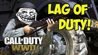 LAGGING AND SCREAMING COD WW2 Multiplayer Rage [upl. by Ytineres464]