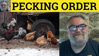 🔵 Pecking Order Meaning  Pecking Order Examples  Pecking Order Definition  Idioms  Pecking Order [upl. by Chrystel]