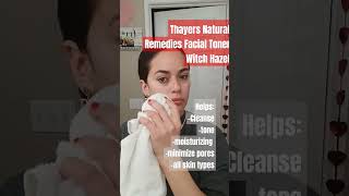 Thayers Natural Remedies Facial Toner Witch Hazel Aloe Vera Formula Review [upl. by Svensen]