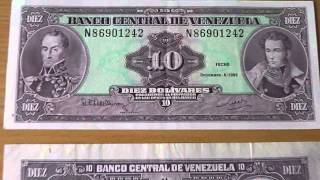 10 Diez Bolivares  Money of Venezuela the banknote from 1992 [upl. by Emerej]