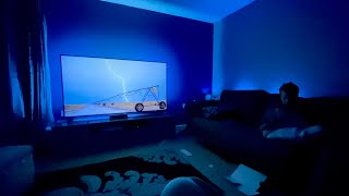 Philips Hue  75inch Philips Ambilight TV [upl. by Nalyac]