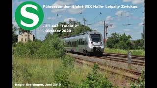 Führerstandsmitfahrt S5X Halle  Leipzig  Zwickau Oktober 2020 [upl. by Alekin]