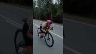 Testing the aerodynamics of the new cycling cyclerace roadbike [upl. by Ellecram982]