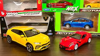 Toy Cars Unboxing  Diecast Metal Scale Model Cars Collection [upl. by Atiken98]