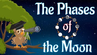 The Phases of the Moon  Lunar Phases  Astronomy for Kids [upl. by Marcel722]