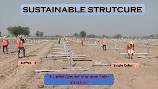 32MWp Solar Ground Mounted Project I Design Concept I How Much Land Required I HDG Structure Cost [upl. by Eimmat]