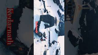 Kedarnath temple darshandrone shoot Snowfall in kedarnathkedarnathsnowfallmahakal templedrone [upl. by Eng]