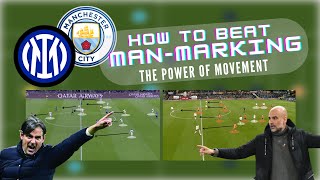 How to Beat ManMarking The Power of Movement Inzaghis Inter and Guardiolas Manchester City [upl. by Euqinahc]