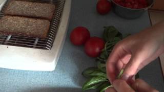 Healthy fresh Tomato bruschetta  perfect for a hot summer [upl. by Hannavahs]