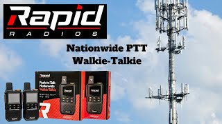 RAPID RADIOS Push To Talk Nationwide WalkieTalkies  Review [upl. by Asim5]