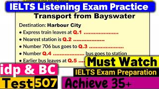 IELTS Listening Practice Test 2024 with Answers Real Exam  507 [upl. by Fulvi]