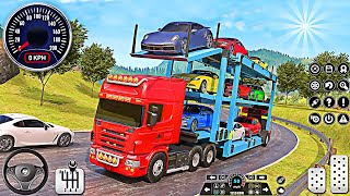 City Car Transporter Truck Driving Game 3D  Cargo Trailer Truck Driver Sim  Android Gameplay [upl. by Boykins241]