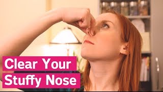 How To Clear A Stuffy Nose Instantly [upl. by Akihsar]