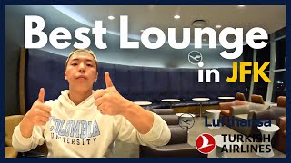 ✈️ Best Lounge in JFK Terminal 1  Lufthansa vs Turkish Airlines [upl. by Neerol]