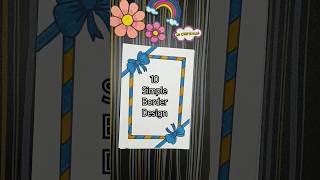 Creative border design shorts beautifulborderdesign frontpageborder frontpagedesign trending [upl. by Darnall]