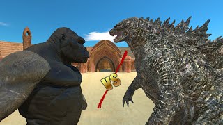 Super King Kong VS Super Godzilla Who Wins   Animal Revolt Battle Simulator [upl. by Hosfmann]