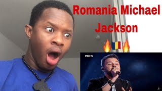 African React To  Romania Michael Jackson  Bogdan Ioan Earth Song at Voice Of Romania 🔥🇷🇴 [upl. by Airahs]