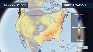 Monthly precipitation forecast for the USA 10172024 [upl. by Anival848]