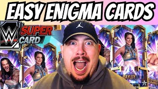 WWE Supercard  HOW TO GET ENIGMA CARDS FAST [upl. by Lipski]