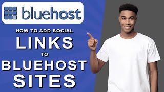 How to add social links to bluehost sites 2024 [upl. by Fatsug]