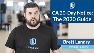 California 20day Preliminary Notice The Ultimate 2020 Guide [upl. by Nevs725]