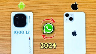 Easy trick Transfer WhatsApp from Android to iPhone easily in 2024 ⚡ without PC or laptop [upl. by Vin]